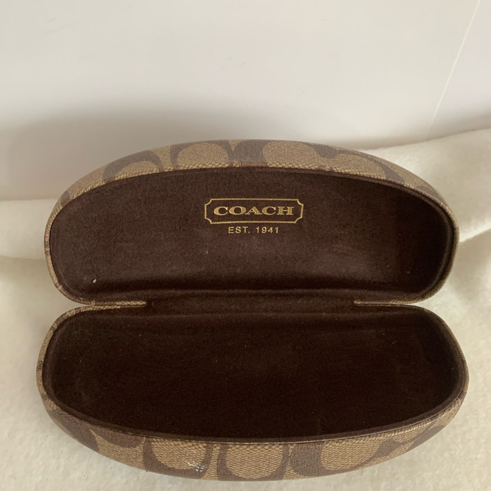 Coach Brown Eyeglass Case
